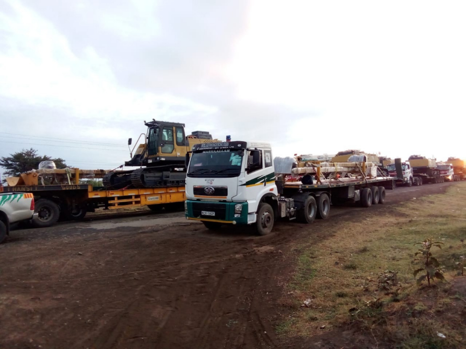 pipelayer equipment sent to Africa